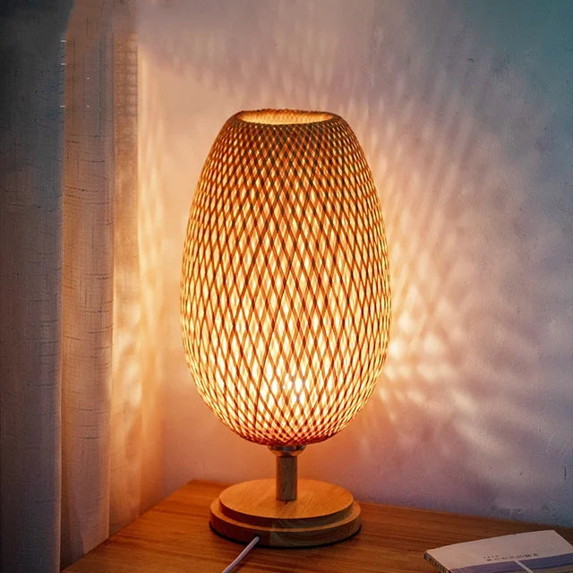 VintageBamboo - Bamboo Vintage Table Lamp Kalsten