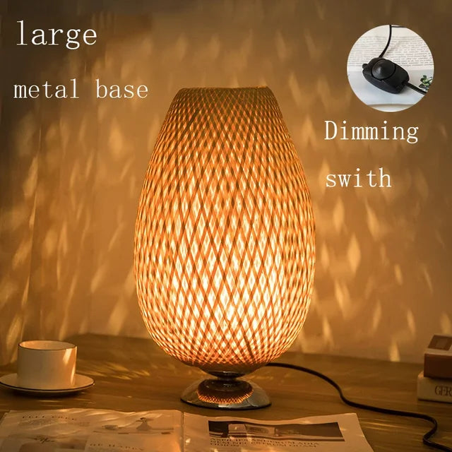 VintageBamboo - Bamboo Vintage Table Lamp Kalsten