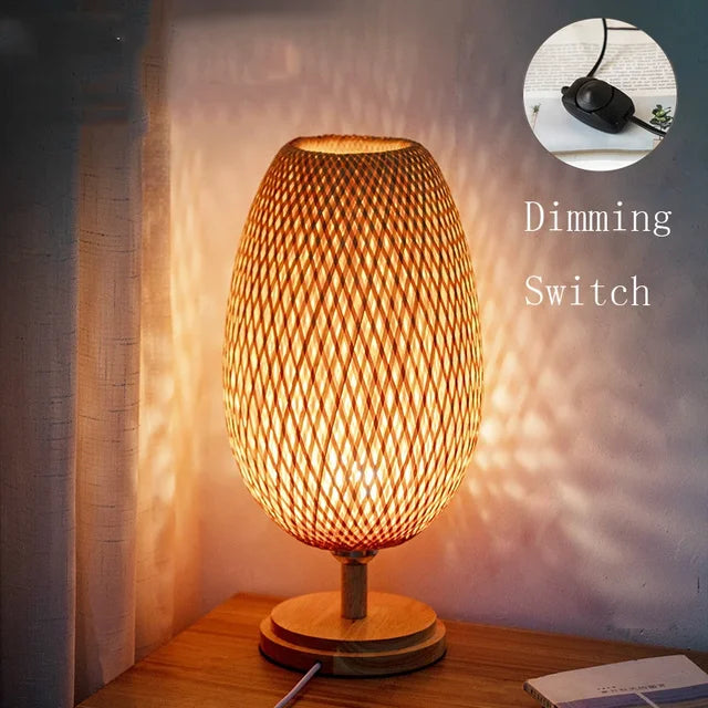 VintageBamboo - Bamboo Vintage Table Lamp Kalsten