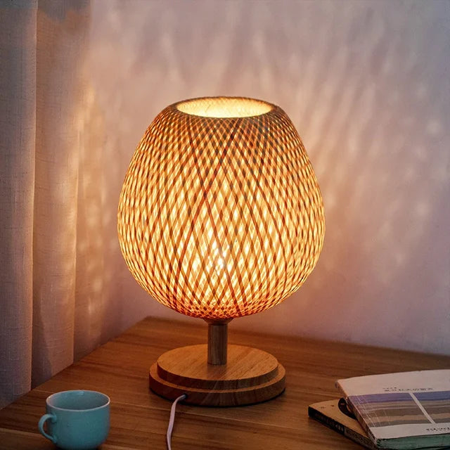 VintageBamboo - Bamboo Vintage Table Lamp Kalsten