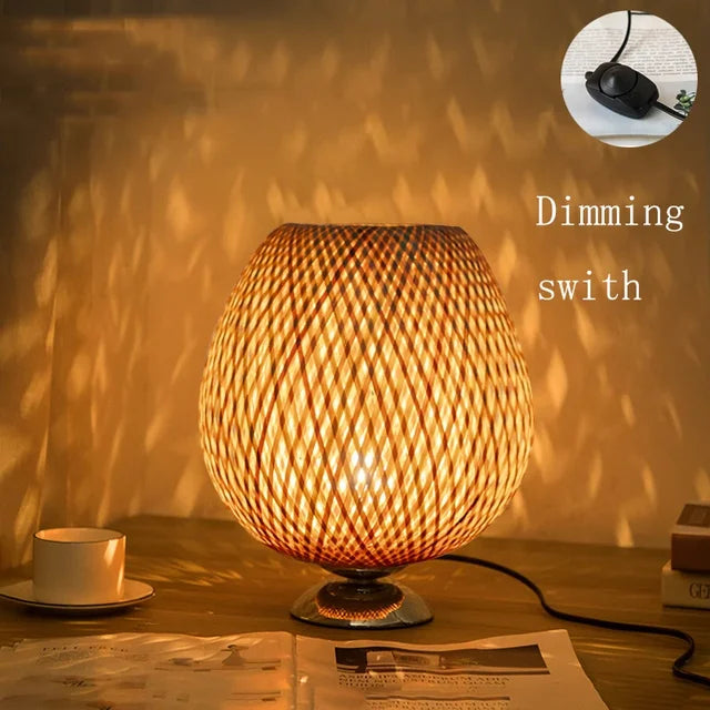 VintageBamboo - Bamboo Vintage Table Lamp Kalsten