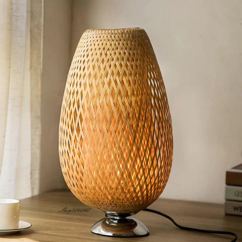 VintageBamboo - Bamboo Vintage Table Lamp Kalsten