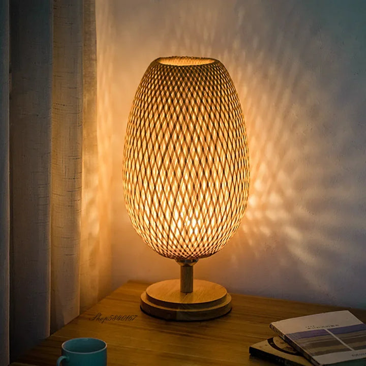 VintageBamboo - Bamboo Vintage Table Lamp Kalsten