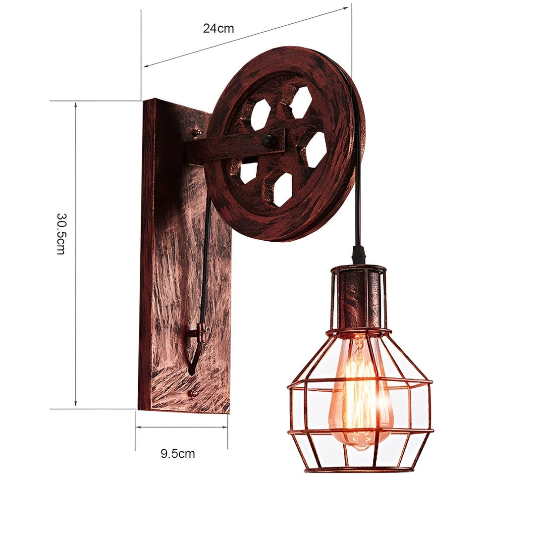 LumenLux Wall Lamp - Elegant Industrial Vintage LED Lighting | Kalsten