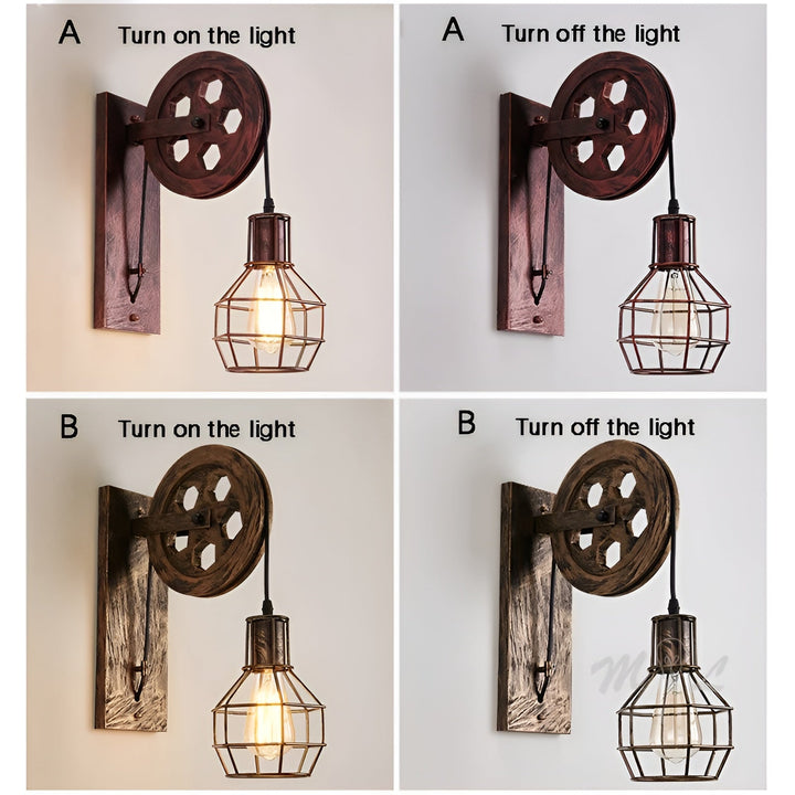 LumenLux Wall Lamp - Elegant Industrial Vintage LED Lighting | Kalsten