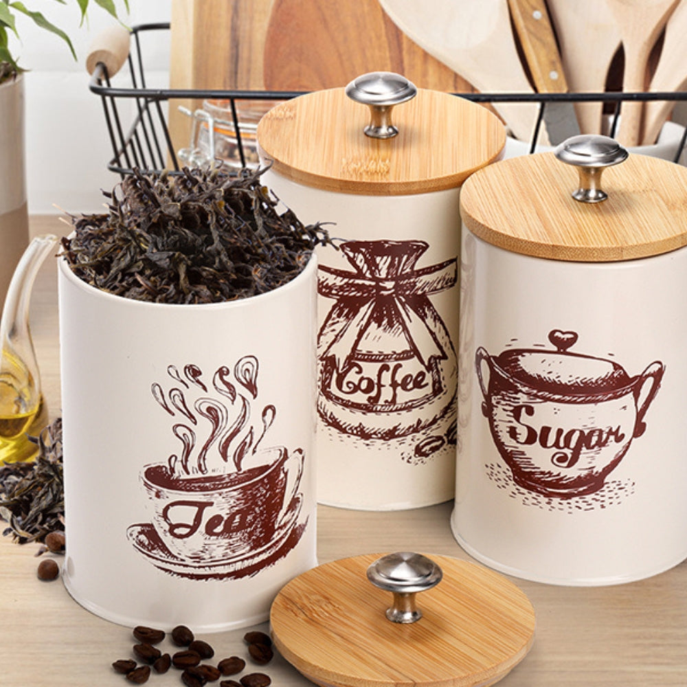 Kalsten | Iron Airtight Storage Canister | 3pcs Set