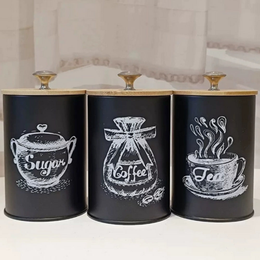 Kalsten | Iron Airtight Storage Canister | 3pcs Set