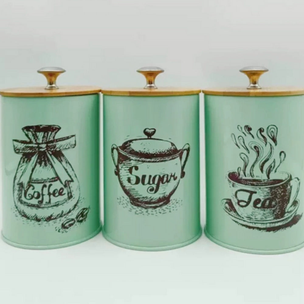 Kalsten | Iron Airtight Storage Canister | 3pcs Set