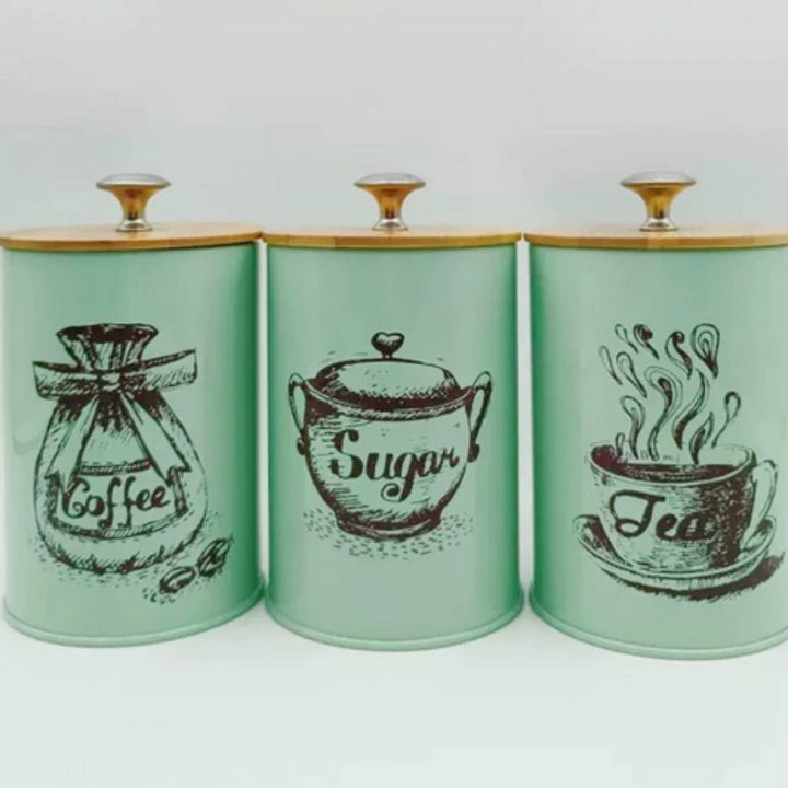 Kalsten | Iron Airtight Storage Canister | 3pcs Set