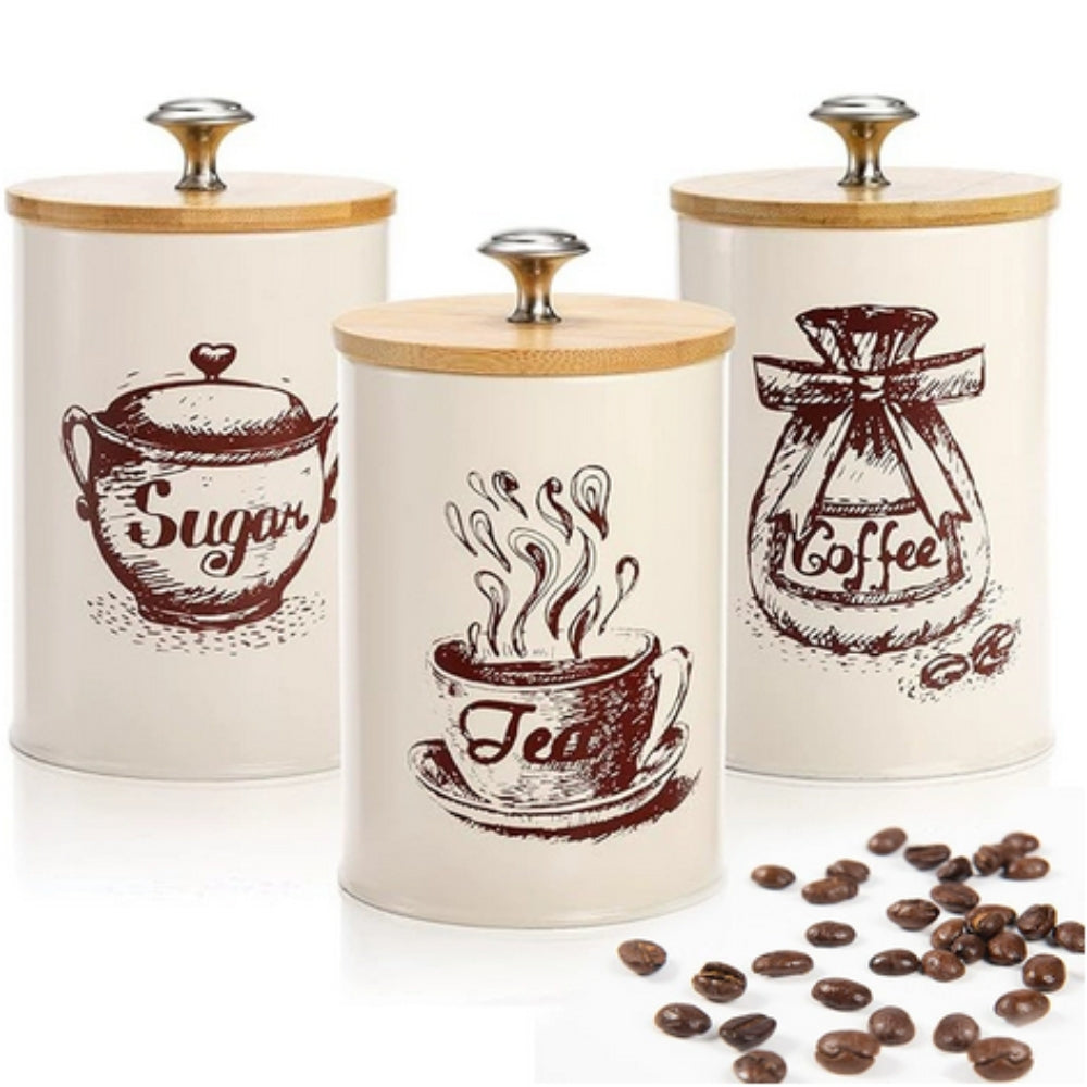 Kalsten | Iron Airtight Storage Canister | 3pcs Set