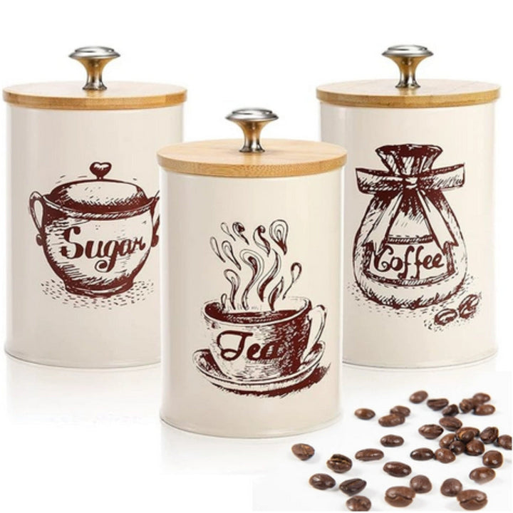 Kalsten | Iron Airtight Storage Canister | 3pcs Set