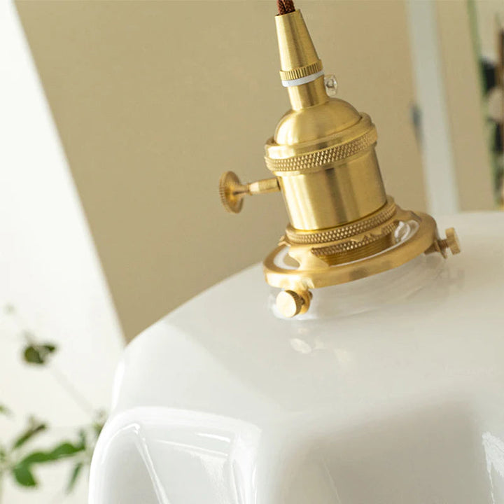 Modern Romantic Small Glass Ribbon Edge Pendant Light For Living Room | Kalsten