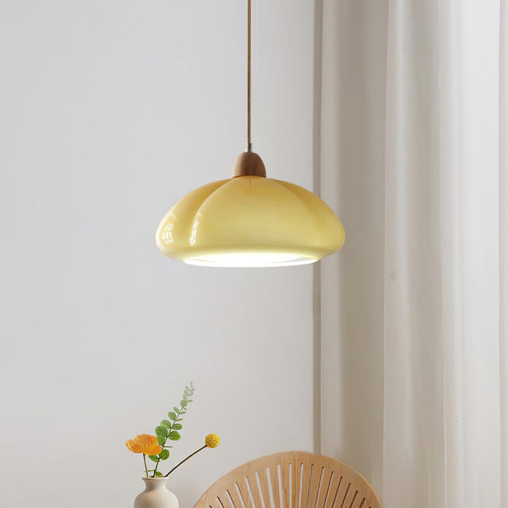 Vintage Glass Pumpkin Pendant Light | Kalsten