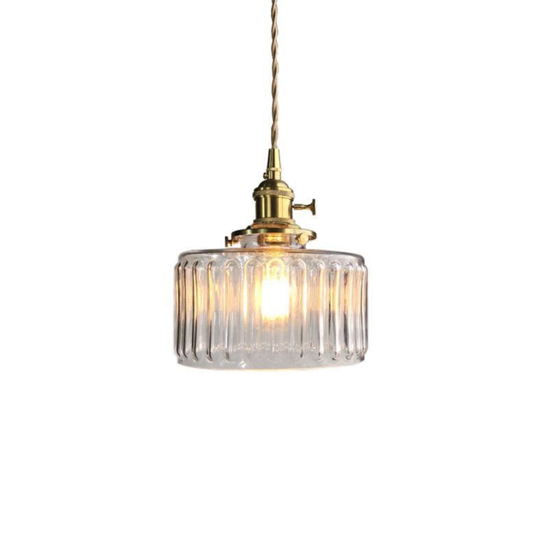 Vintage Stunning Cylinder Glass Pendant Light | Kalsten