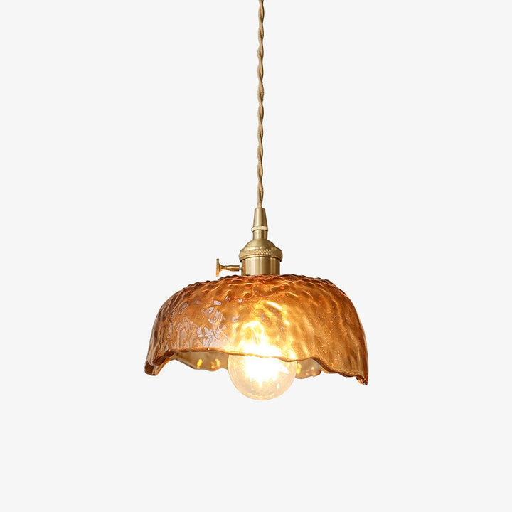 Vintage Brown Glass Droplight Pendant Light | Kalsten