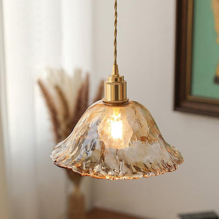 Vintage Brown Glass Droplight Pendant Light | Kalsten