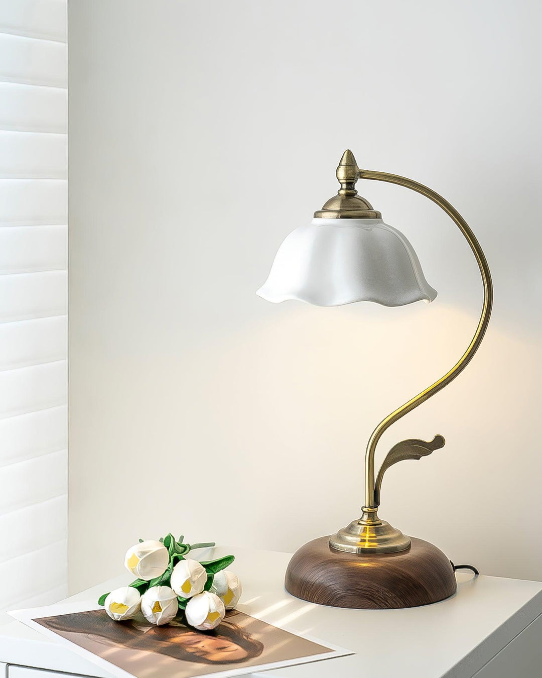 Vintage Laiton Desk lamp Table Lamp | Kalsten