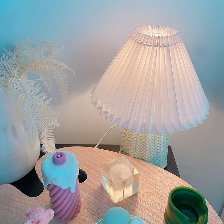 Vintage Pleated Desk lamp Table Lamp | Kalsten