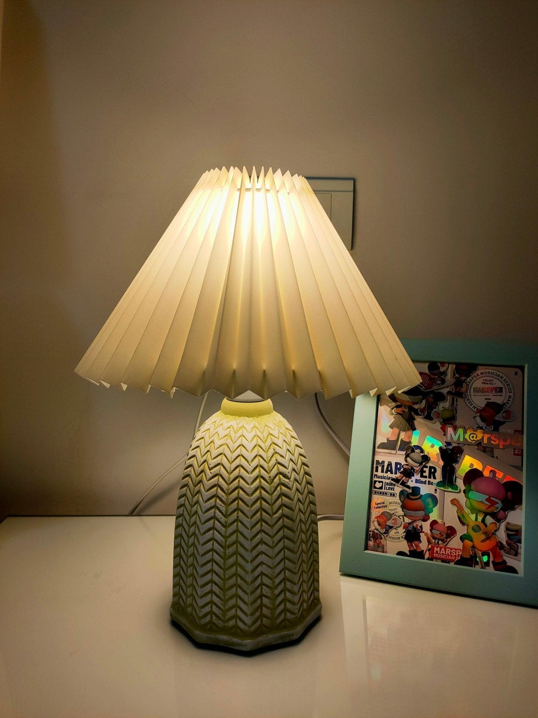 Vintage Pleated Desk lamp Table Lamp | Kalsten