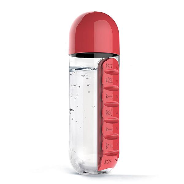 Vitamin Pill Box Water Bottle | Kalsten