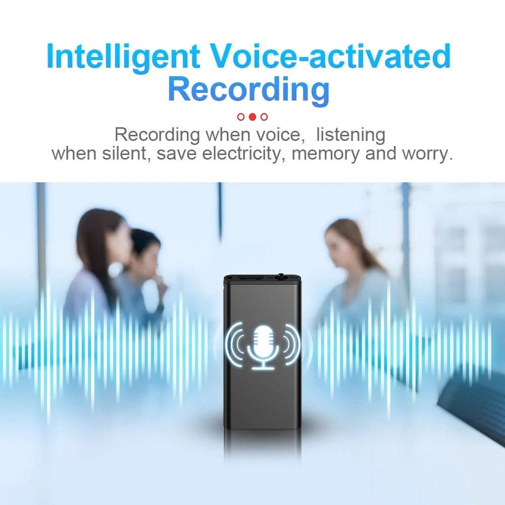 Kalsten | Ultra-light Dictaphone with Voice Activation & 32 GB Storage