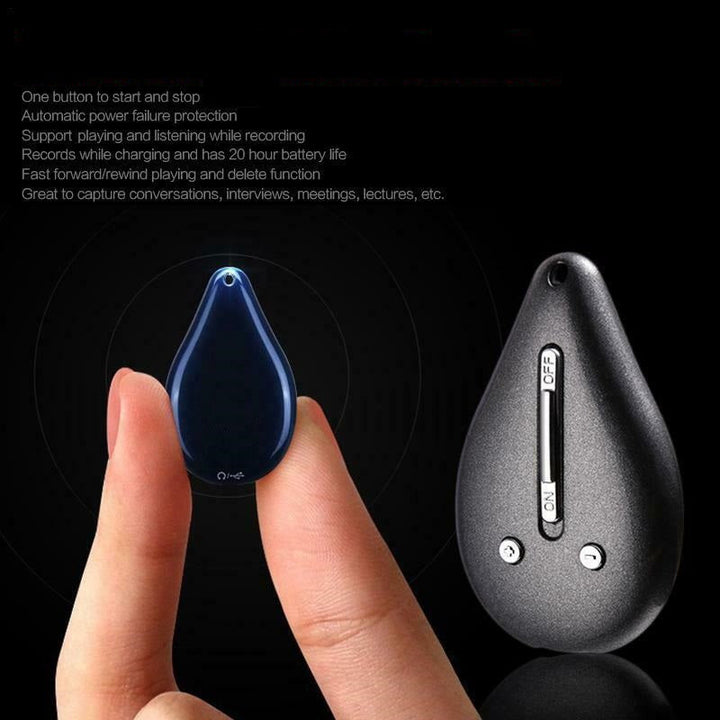 Kalsten | Keychain Voice Recorder – 100-Hour Memory, Portable & Discreet