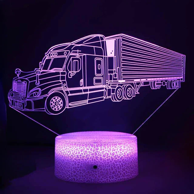 LED Night Light - 3D Illusion Lamp for Children's Room, USB Charging | Kalsten