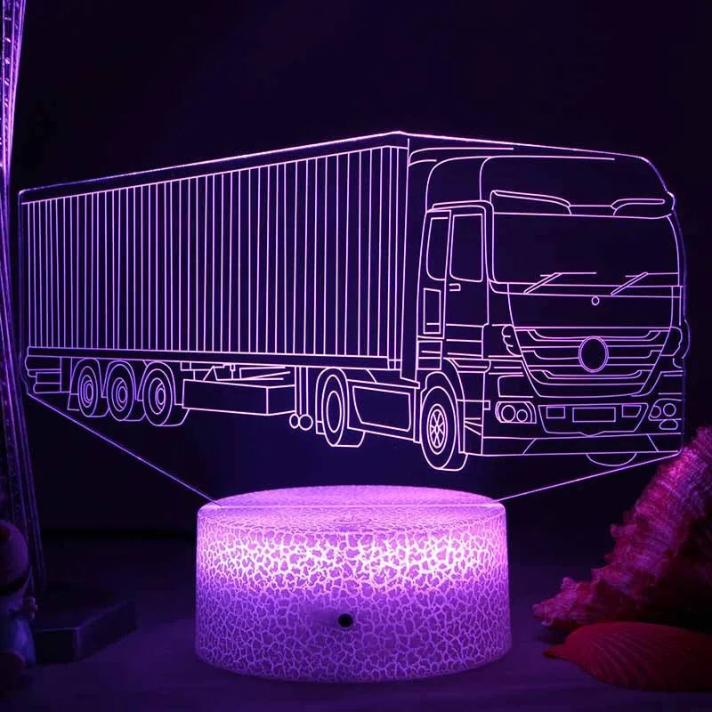 LED Night Light - 3D Illusion Lamp for Children's Room, USB Charging | Kalsten