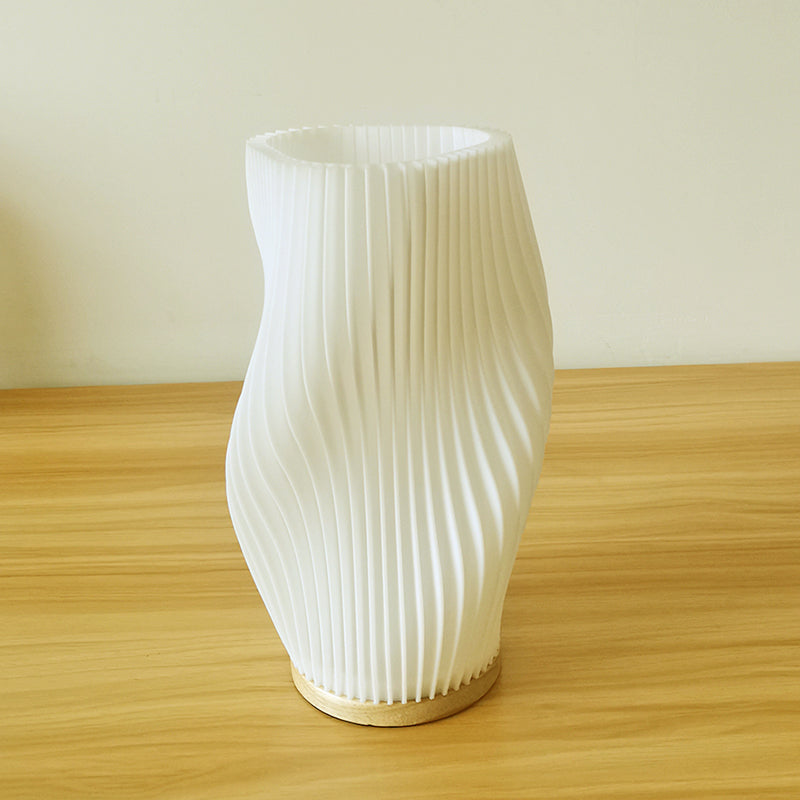 Frenchlight Table Lamp - Elegant Pleated Table Lamp in French Cream for Atmospheric Spaces Kalsten