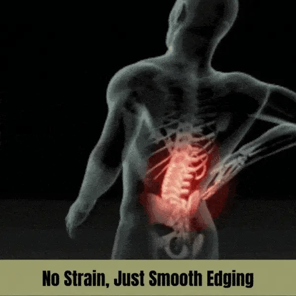 Manual lawn edge trimmer with roller | Kalsten