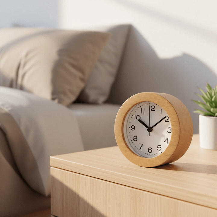 Kalsten | Silent Wooden Alarm Clock for Cozy Bedrooms