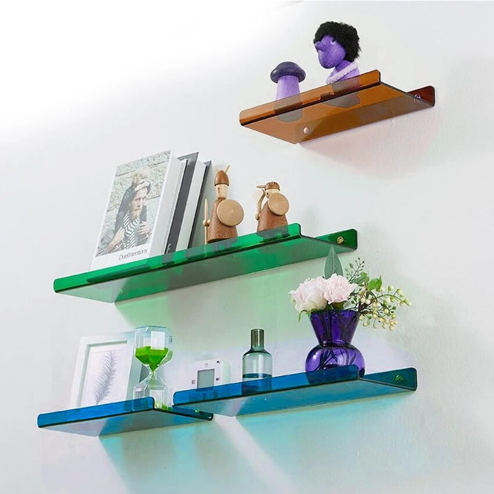 Kalsten | Floating Wall Shelf - Industrial Wall Shelf - Shower Shelf - Shower Board - Blue