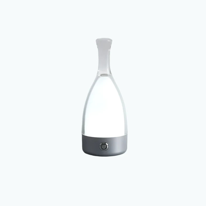 Stylish wine bottle table lamp - Rechargeable with dimmable light Kalsten