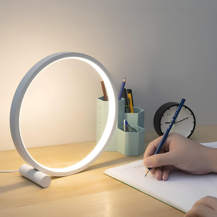 LED Table Lamp Ring Dimmable Bedside Light | Noxord