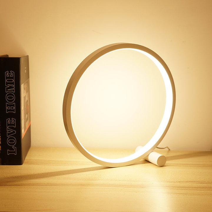 LED Table Lamp Ring Dimmable Bedside Light | Noxord
