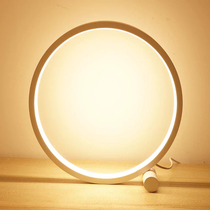 LED Table Lamp Ring Dimmable Bedside Light | Noxord