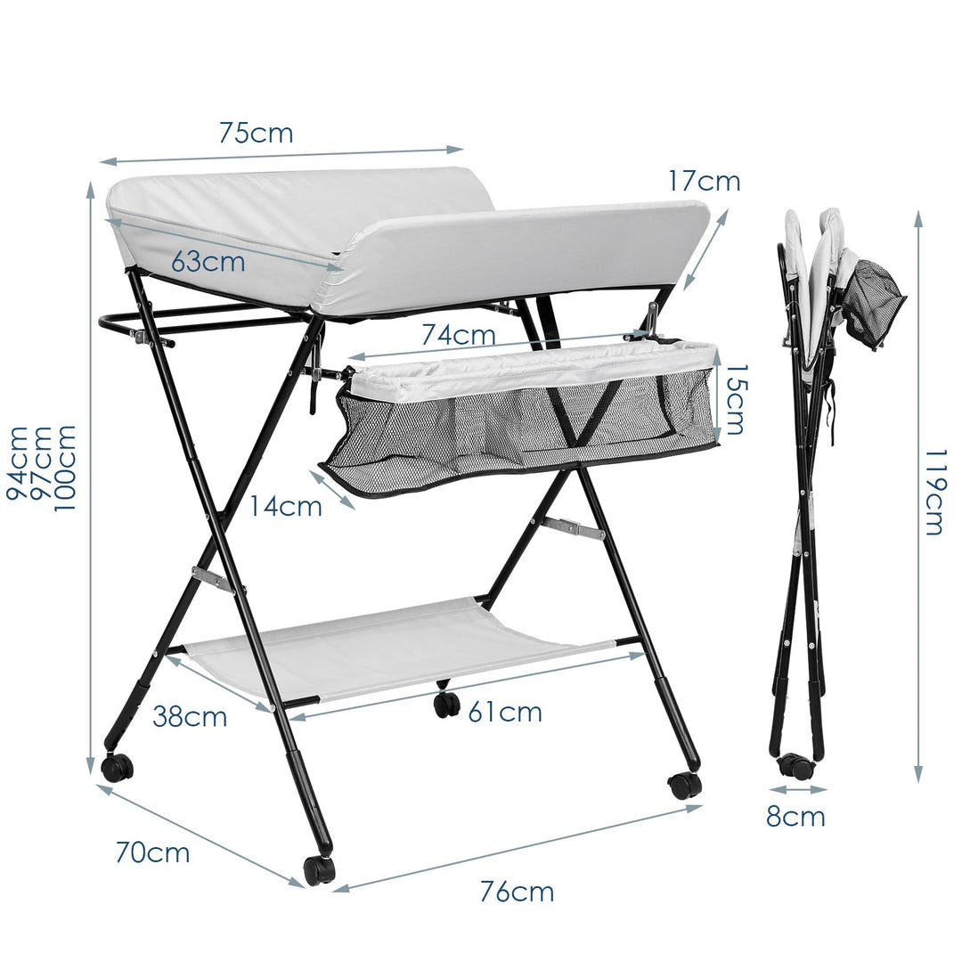 Foldable Changing Table Baby Changing Unit | Kalsten