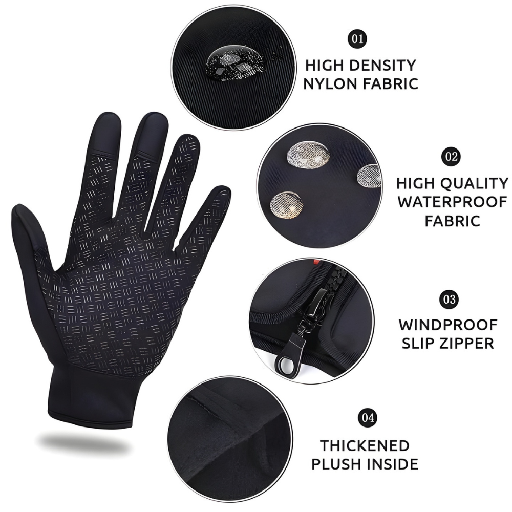 Water Resistant Windproof Winter Thermal Gloves Noxord