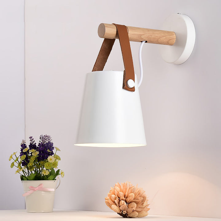 Wooden Conical Wall sconce Wall Light | Kalsten