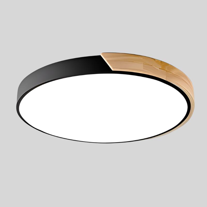Modern Recessed Wood LED Ceiling Lamp Noxord