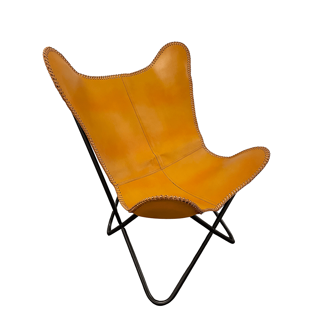 Bat chair made of real leather (available in different colors) | Kalsten