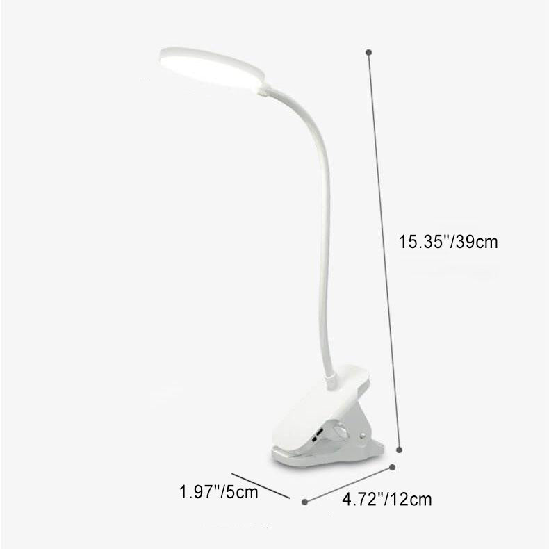 Simple LED Clip Desk Lamp rechargeable Eye Protection Night Light | Noxord