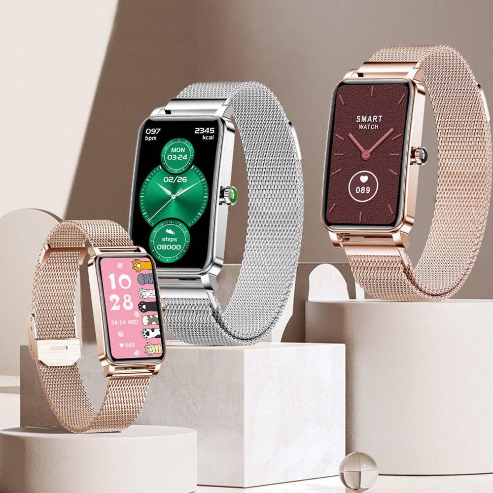 Kalsten | Zelina Women’s Smartwatch – Stylish Fitness Tracker with Heart Rate, Sleep Monitor & Notifications