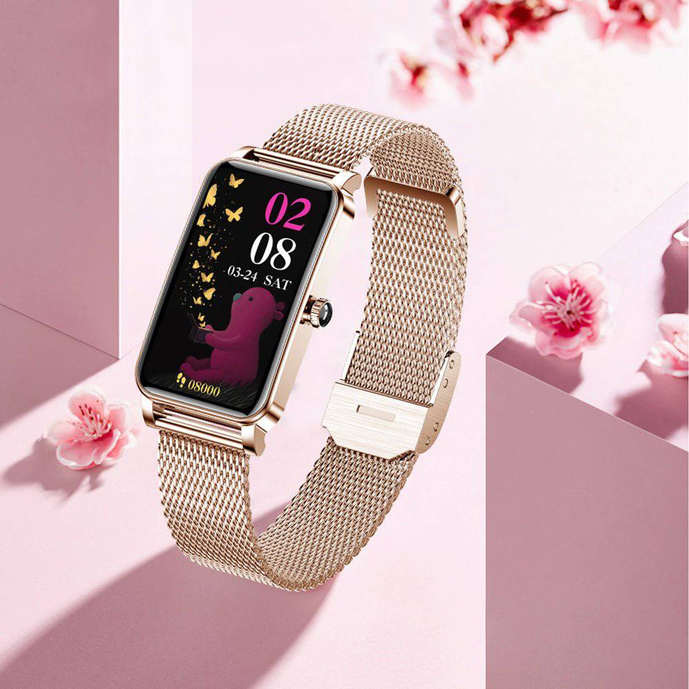 Kalsten | Zelina Women’s Smartwatch – Stylish Fitness Tracker with Heart Rate, Sleep Monitor & Notifications