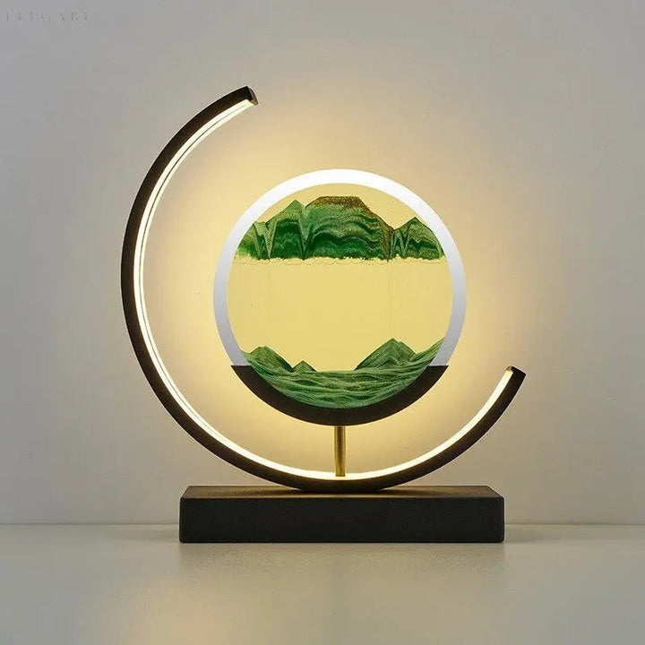 ZenScape Harmony Lamp – Atmospheric Lighting with Moving Sand Artwork Noxord