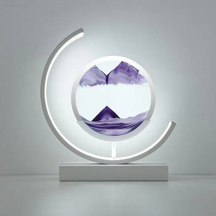 ZenScape Harmony Lamp – Atmospheric Lighting with Moving Sand Artwork Noxord