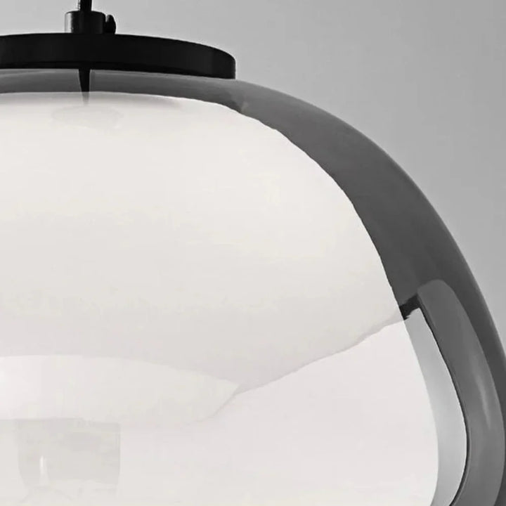 Pendant Light Glass Dome 9.8 in Adjustable Kitchen Dining Room Hanging Fixture Modern Multi-Light Setup | Kalsten