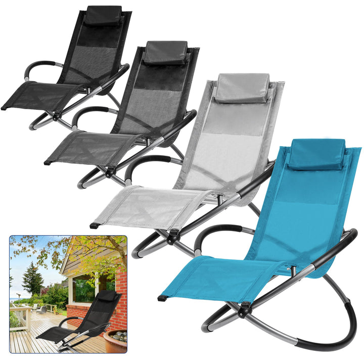 Relax lounger deck chair swinging lounger foldable | Kalsten
