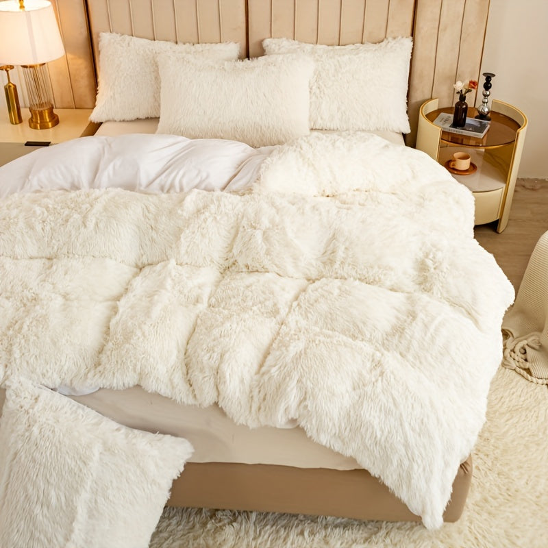 Ultra Soft Plush Duvet Cover Set with Zipper - Luxury & Comfort Kalsten