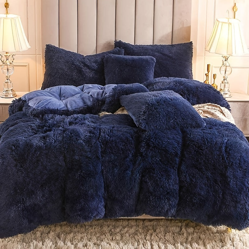 Ultra Soft Plush Duvet Cover Set with Zipper - Luxury & Comfort Kalsten